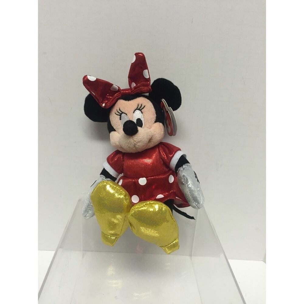 Disney TY - Minnie Mouse - Red Polka Dot Dress Plush 6in